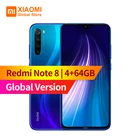 Глобальная версия Xiaomi Redmi Note 8, 4 Гб RAM, 64 ГБ ROM, мобильный телефон Octa Core 4000 мАч батарея 48MP Cam Quich зарядки смартфона