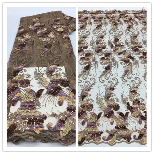 Фабричная цена материал 14JRB-1102 французское Сетчатое кружево с блестками топ