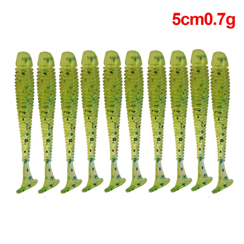 5 см 0 7 г рыболовные приманки водоемов один хвост бас прогулочная сома личинки