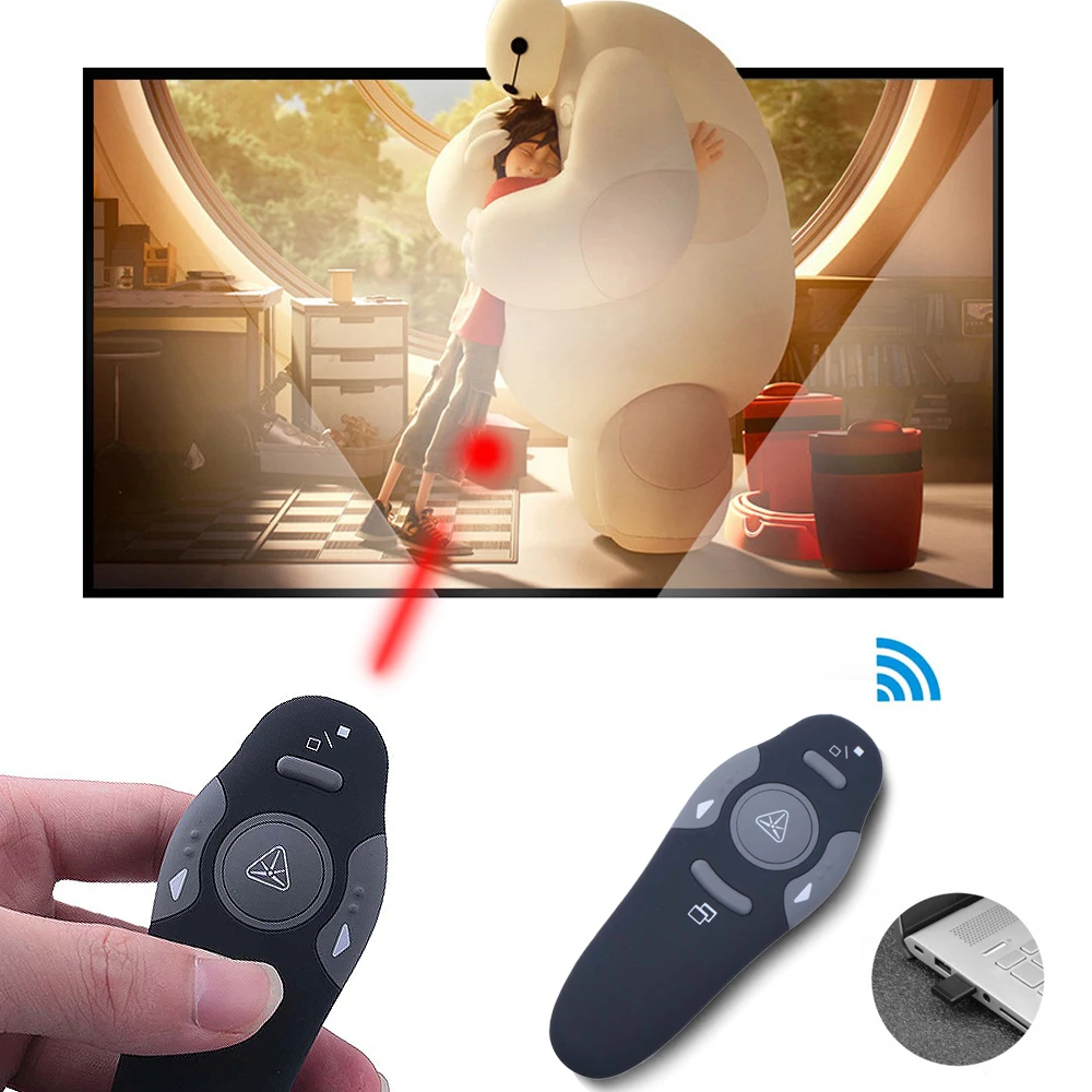 2 4 ГГц Беспроводная USB Презентация Powerpoint PPT флип ручка Указатель кликер