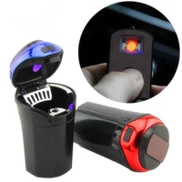 80 hot sales%ef%bc%81%ef%bc%81%ef%bc%81creative car ashtray trash detachable cigaretteed lighter with led light and lid