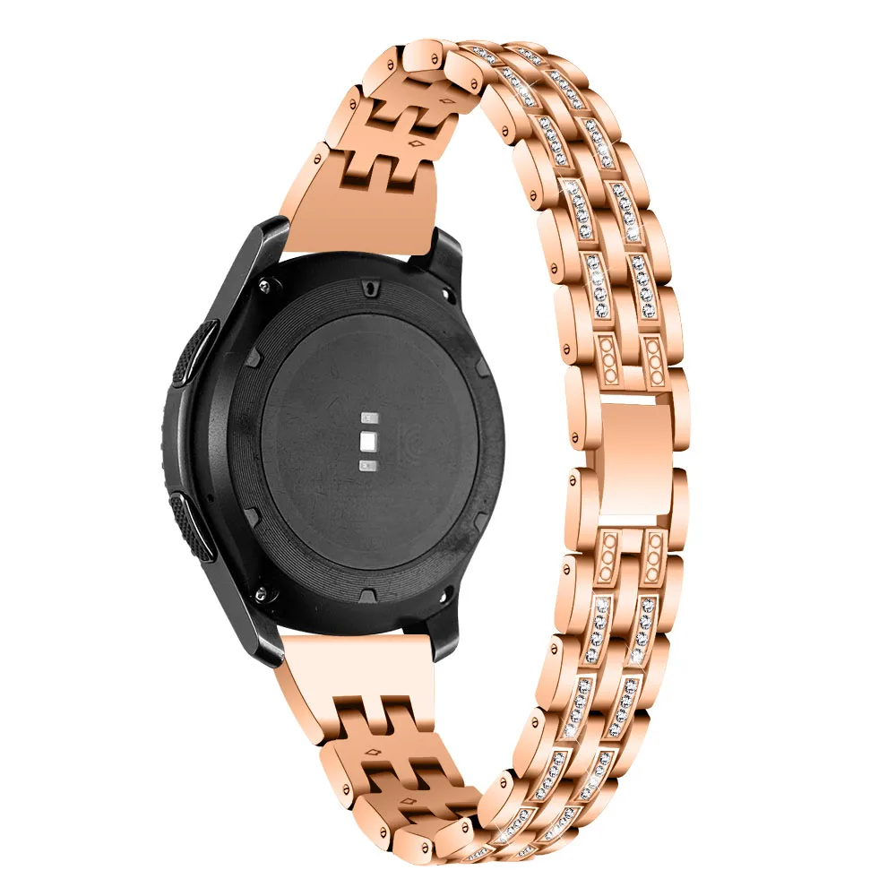 Ремешок со стразами для Samsung Gear Sport S2 S3 Classic Frontier Galaxy Watch 42 мм 46 браслет Huawei Honor Magic GT 2