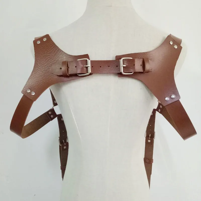 Фетиш мужчины гей грудь ремни мужские кожаные экзотические топы регулируемые