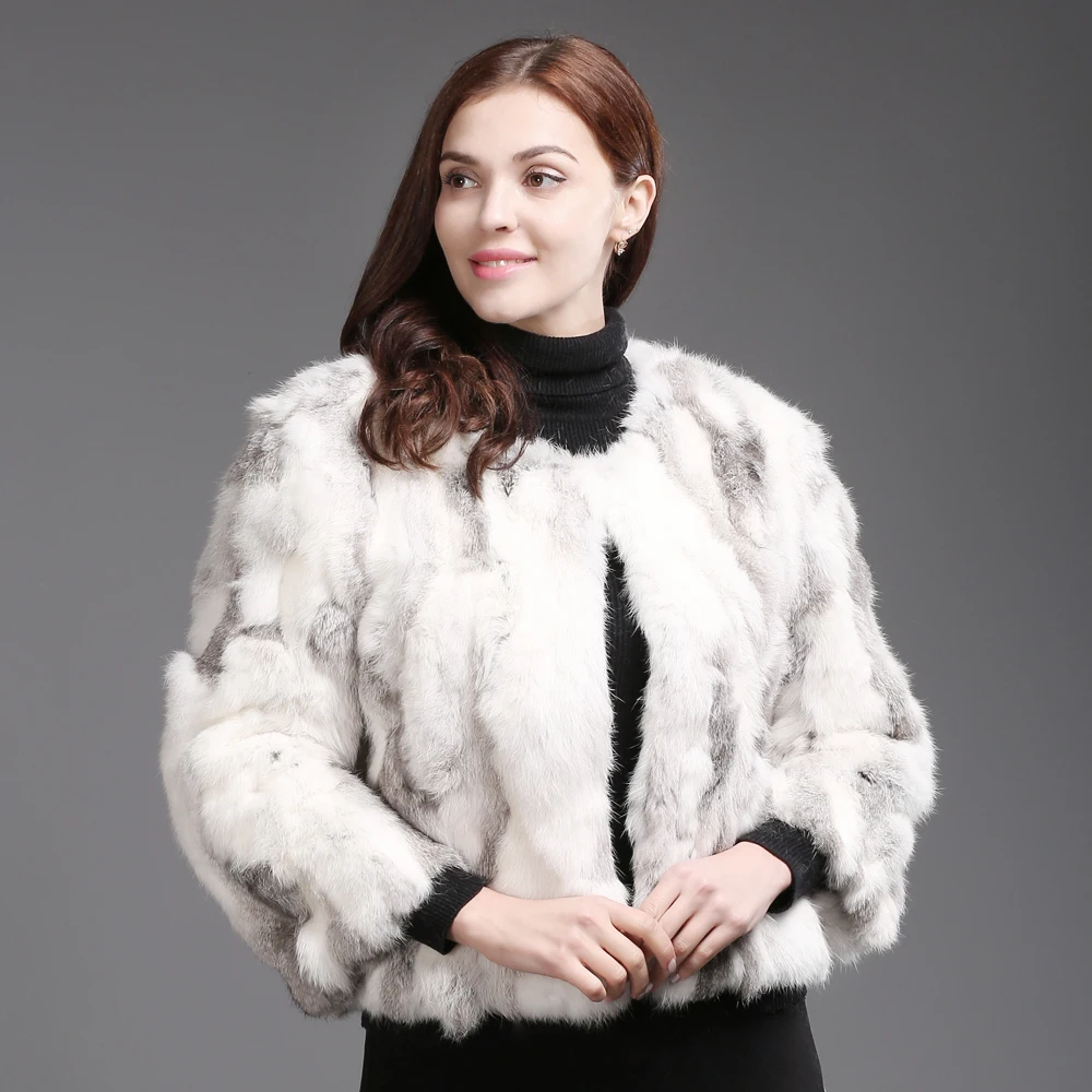 Горячая распродажа натуральная Меховая куртка для женщин 100% пальто из