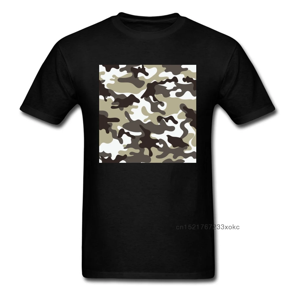 Городская белая армейская камуфляжная черная футболка 2018 Персонализированная