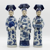 ceramic figurines of chiness princesses and empress in qing dynasty table accessory