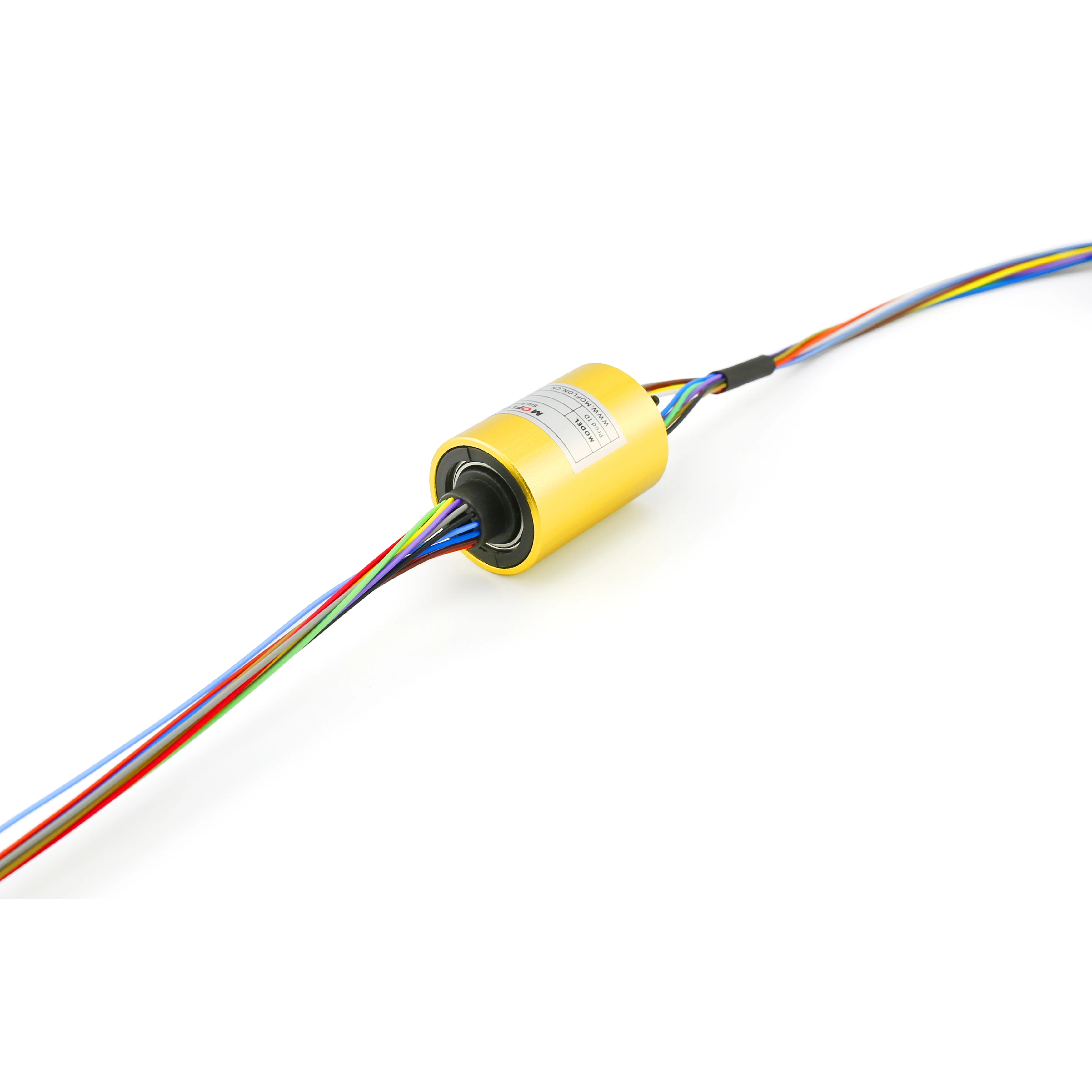 

MOFLON through bore slipring slip ring with hole hole Diameter60mmxOD130mm 18 wires 10A electric Slip Ring MT60130