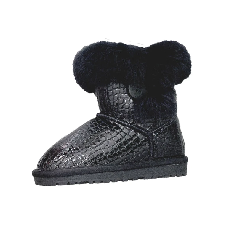 Dolakids 2020 новых детских зимних сапог Мультяшные сапоги флисовый утепленный для