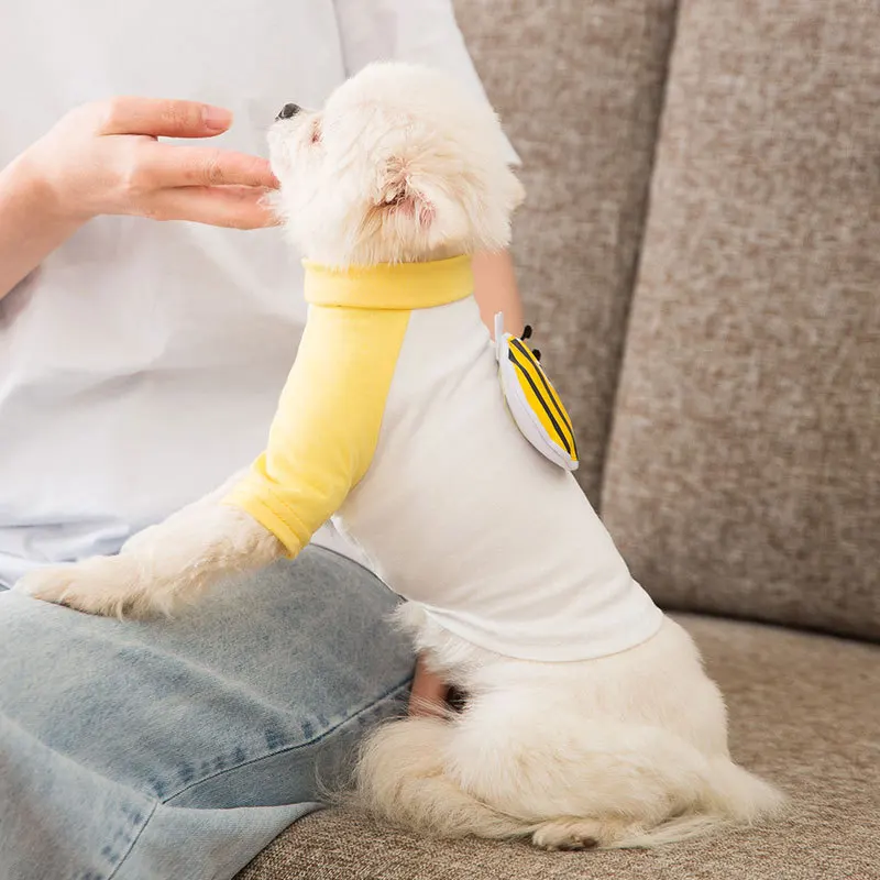 Футболка для собак одежда с трехмерным рисунком домашних животных маленький