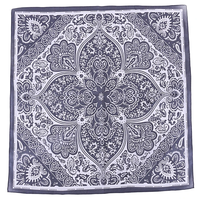 

58x58cm Bohemian Bandana Head Wrap Ethnic Paisley Floral Printed Square Scarf 649C