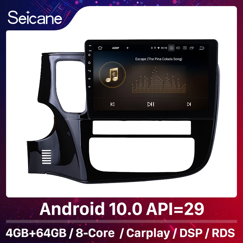 Seicane 4 + 64G 10 1 'ɺndroid 0 для 2014 2015 2016 2017 Mitsubishi Outlander автомобильный GPS Blurtooth
