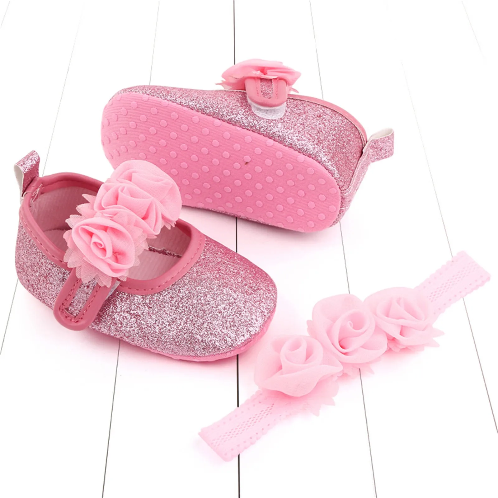 Туфли TELOTUNY для маленьких девочек обувь принцессы начинающих ходить с цветами