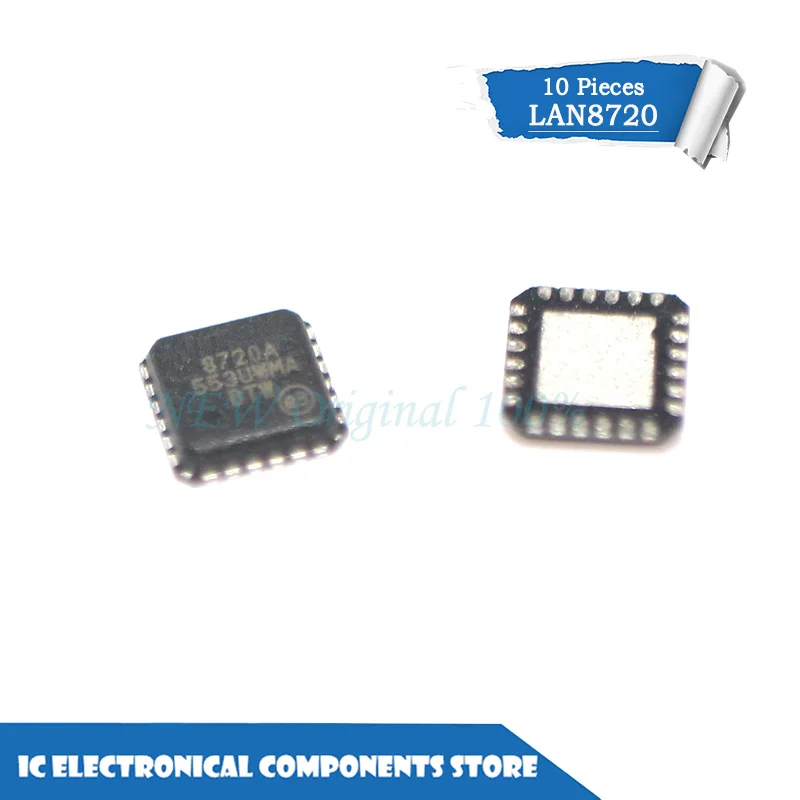 

New original LAN8720 LAN8720A-CP-TR 8720A QFN IC 10pcs/lot