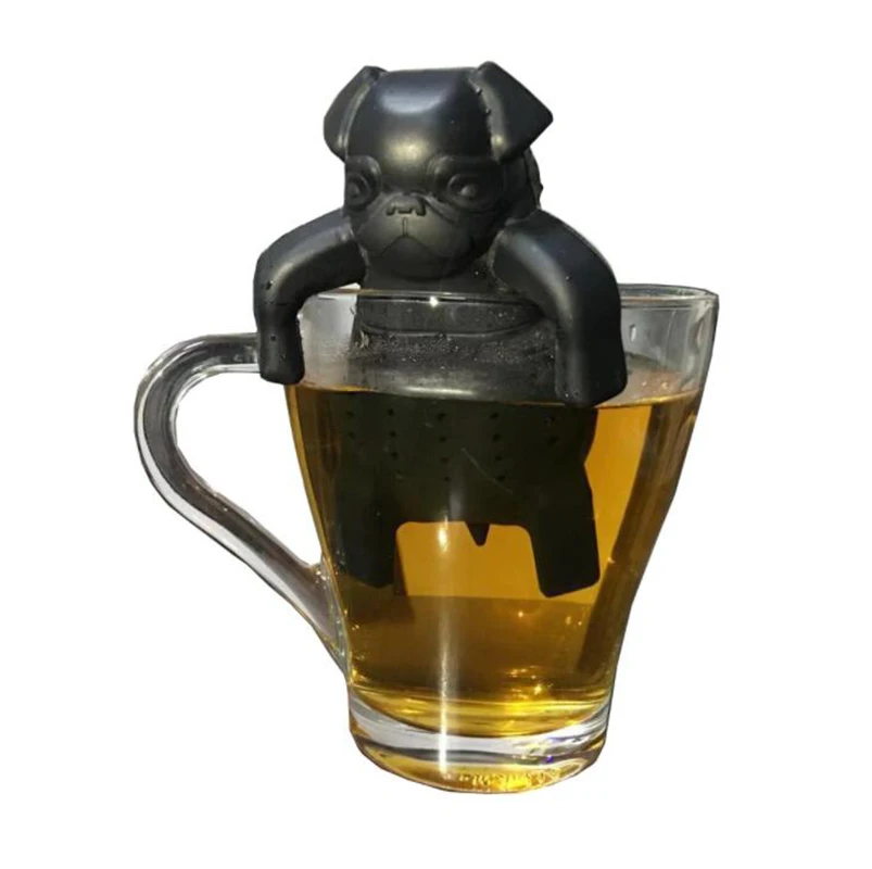 Силиконовый ситечко для чая забавный щенок Doberman травяной инструмент чайный