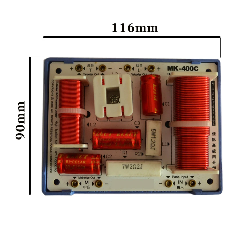 HIFIDIY LIVE MK-400C 3 Way 4 динамик (твитер + mid 2 * бас) HiFi s аудио кроссовер с делителем частоты