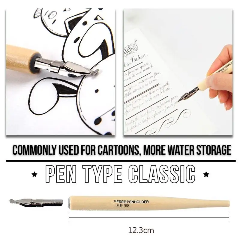 Набор ручек Dip Pen для рисования мультфильмы металлические комиксы рисунок