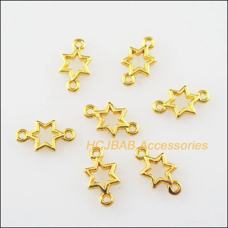 200 шт. цвета: золотистый Цвет крошечная звезда круг Подвески соединители