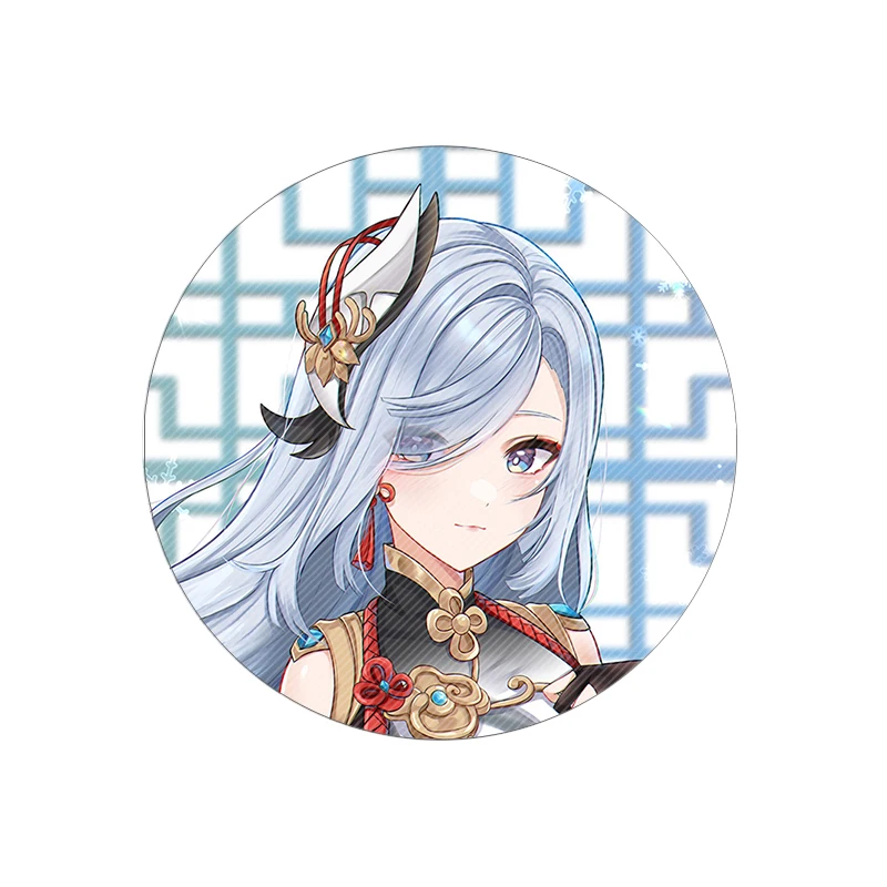 Genshin Impact Shenhe Badge Yae Miko Brooch Pin Cosplay Accessories For Clothes Backpack Decoration Gift Home Decor |