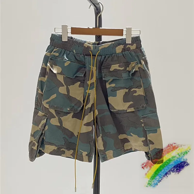 Плотные камуфляжные шорты RHUDE для мужчин и женщин мужские с несколькими