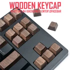 Аксессуары для клавиатуры Walunt Wood Keycap Oem профиль для механической клавиатуры Mx R4 R3 R2 R1 WASD, клавиши со стрелками 6,25u