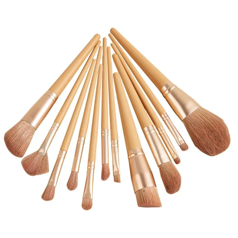 

12 PCS Makeup Brush Eye Shadow Brush Eyebrow Brush Foundation Brush Powder Brush Soft Hair Skin-friendly Portable Beauty Tools