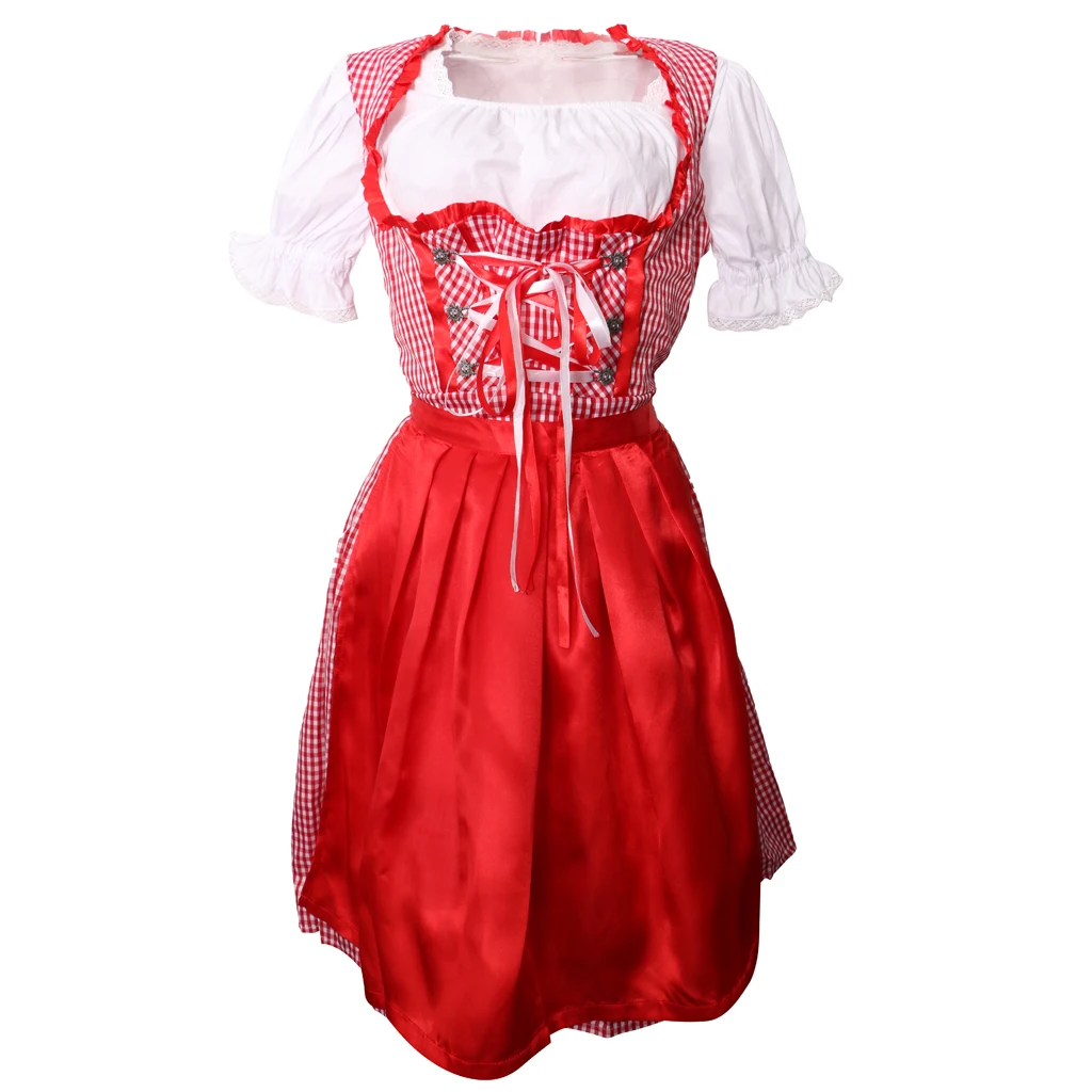 

Dress + Oktoberfest Party Apron Women's Beer Trachten Party Clothing Germany Bavaria Fraulein