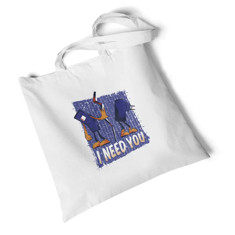 Забавные цитаты печати холщевая сумка на плечо сумки путешествия складная