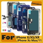 Высококачественный ЖК-дисплей для iPhone 11 X Xs Max XR, ЖК-дисплей, сенсорный экран, без битых пикселей, дигитайзер в сборе, Замена для iPhone 7