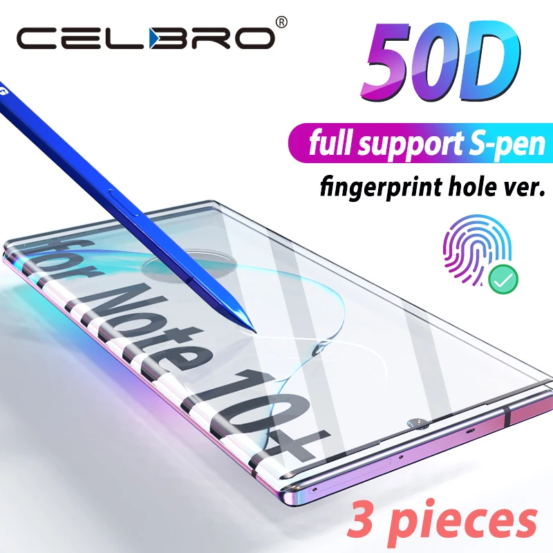 Закаленное стекло для samsung Galaxy Note 10 Plus, Защитное стекло для экрана, пленка для samsung Note 10plus S10E, защитная пленка