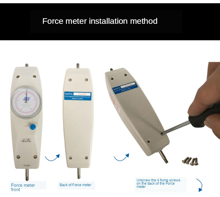Горизонтальный измеритель силы с ручным приводом испытательная стойка нажима