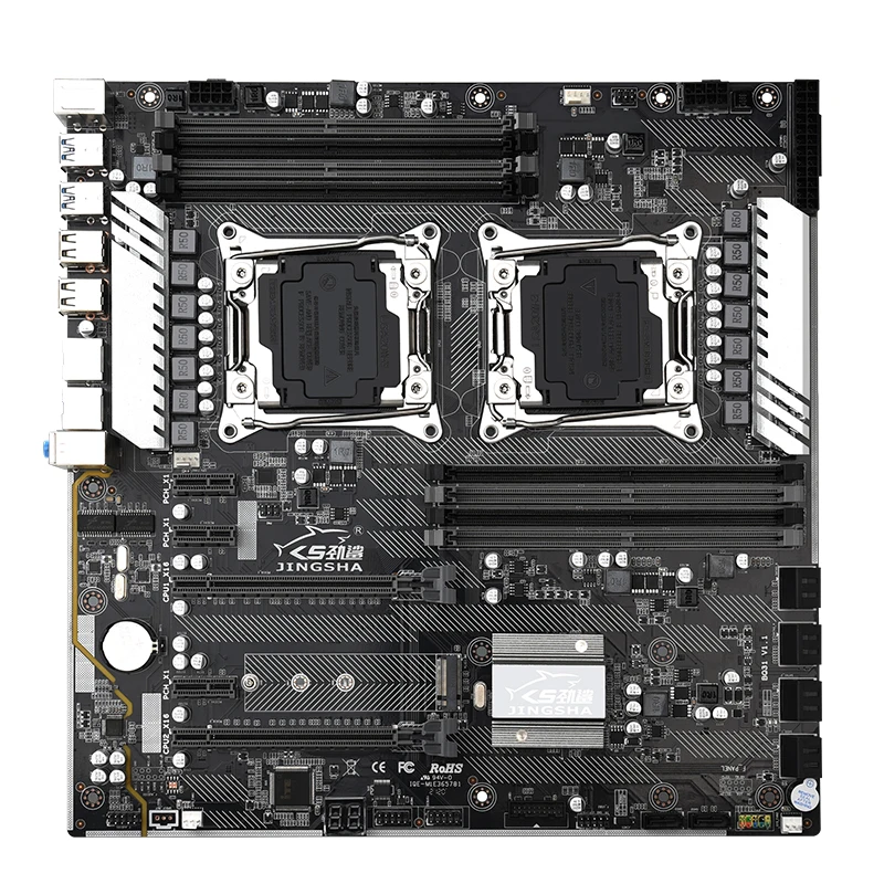 Billig X99 Dual F2 Desktop Board LGA 2011v3 V4 Und E5 2678 V3 Kombiniert M.2 Nvme Slot Unterstützt DDR4 Acht Kanal 256g Sata 3,0 USB 3,0