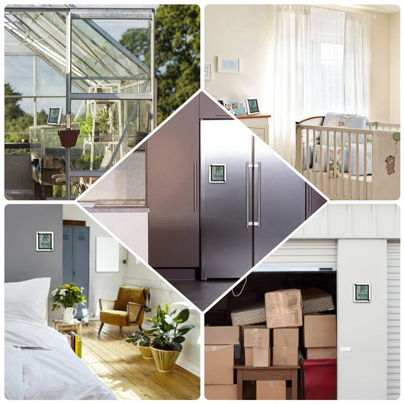 Пресс экран Метеостанция + Открытый датчик прогноза с подсветкой термометр