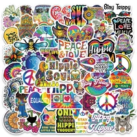 103050pcs funny hippie style stickers graffiti cartoon decals diy skateboard guitar laptop motorcycle kid sticker toy gift
