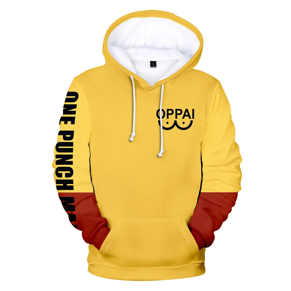 3D толстовки One Punch Man для детей Подростковый оверсайз Детский свитшот мальчиков и