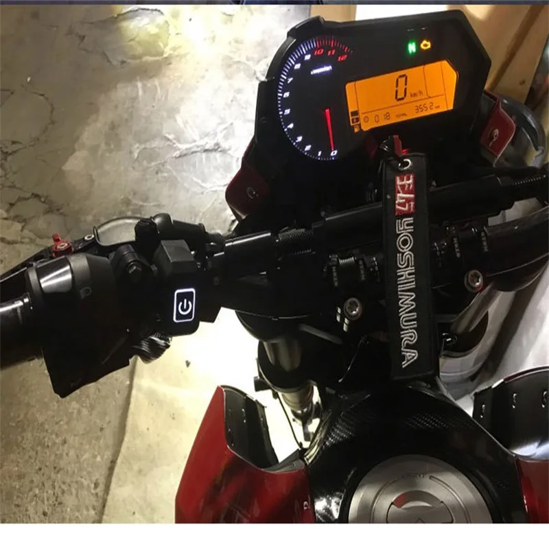 Водонепроницаемая кнопка переключения Руля Мотоцикла со светодиодный