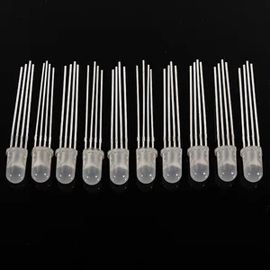 Светодиодсветильник лампочка дневного света 102050100 шт RGB общий катод 5 мм RGB Led общий катод 4-контактный трехцветный излучающий диод