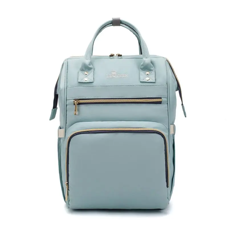 Light blue Многофункциональный, для мам, подгузник для беременных, сумка для подгузников, большой рюкзак, детский рюкзак для кормления - Цвет: Light blue