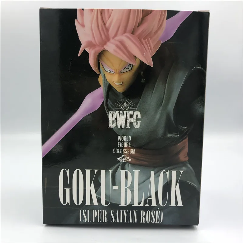 Dragon Ball Z черный Гоку Роза Супер Saiyan серп Бог войны Ver. ПВХ фигурка DBZ Gogeta розовые волосы модель игрушки 18 см