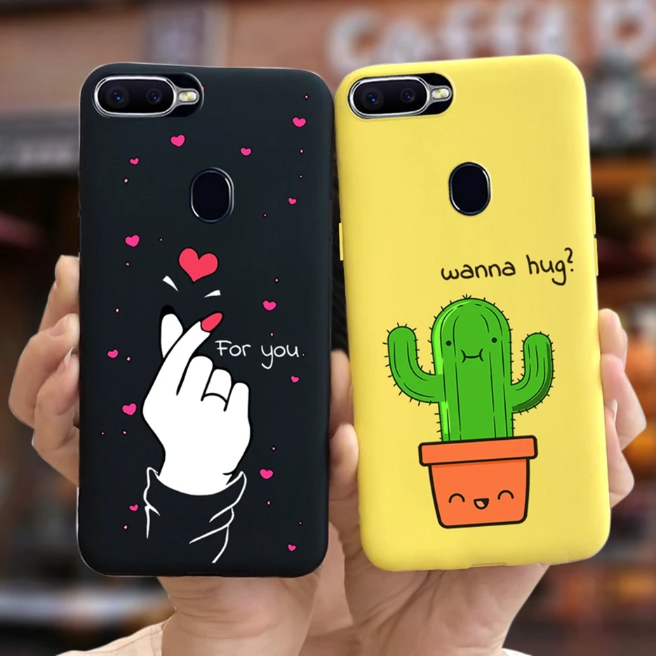 Чехол с изображением милой пары кошек для Oppo F9 чехол Pro Мягкая силиконовая задняя