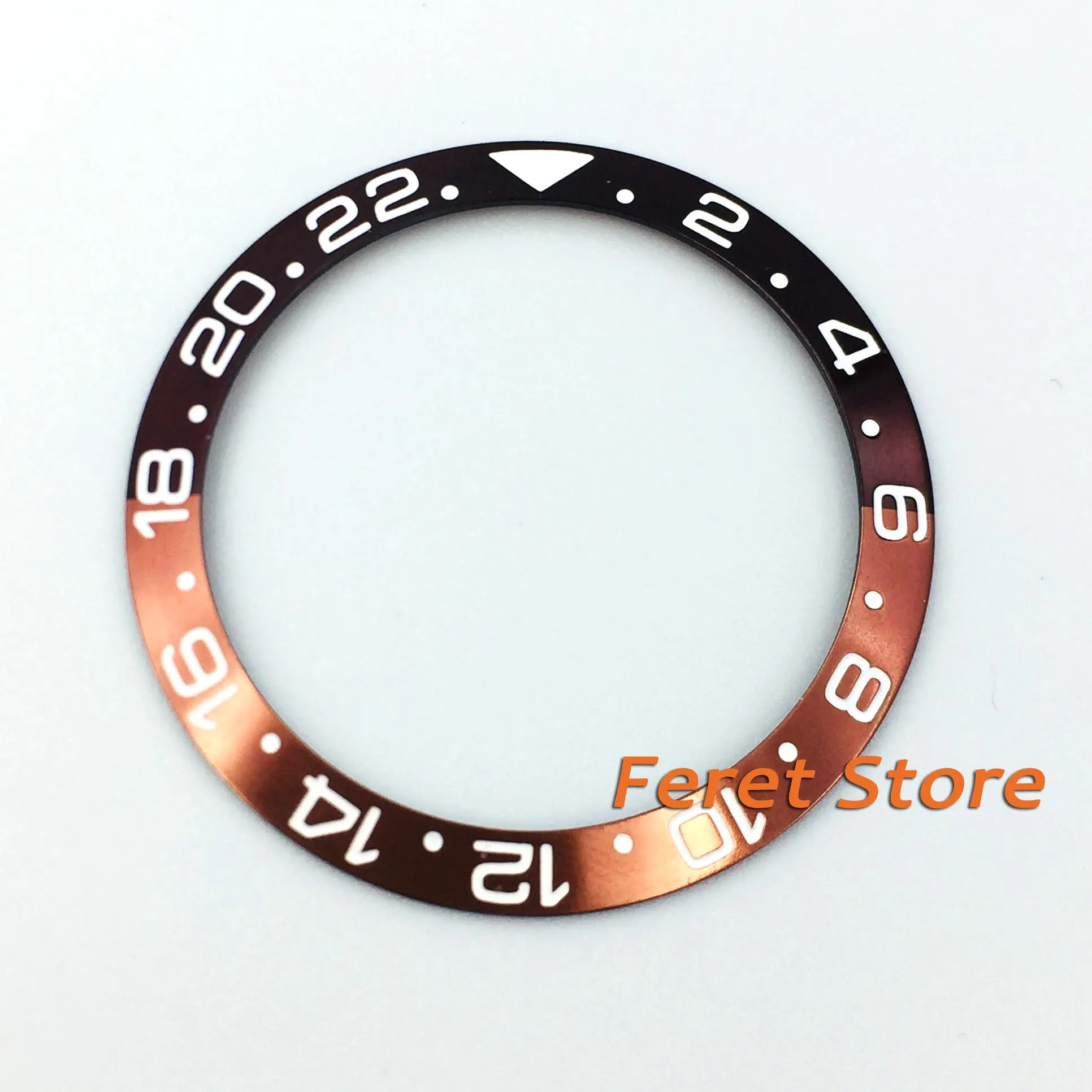 Высококачественный циферблат для часов 38 мм кофейный зеленый желтый титановый