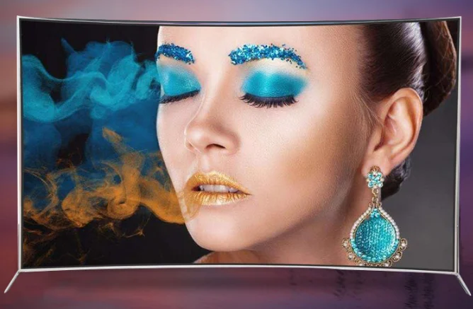 70 дюймовый изогнутый ЖК монитор и youtube playstore wifi ip TV Android 7 1 RAM 5G ROM 8G DVB t2 умный