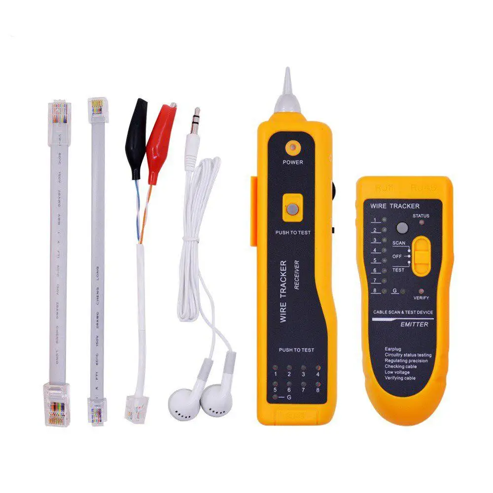 

JW-360 Telephone Wire Tracker Tracer Toner Ethernet LAN Network Cable Tester Detector Line Finder