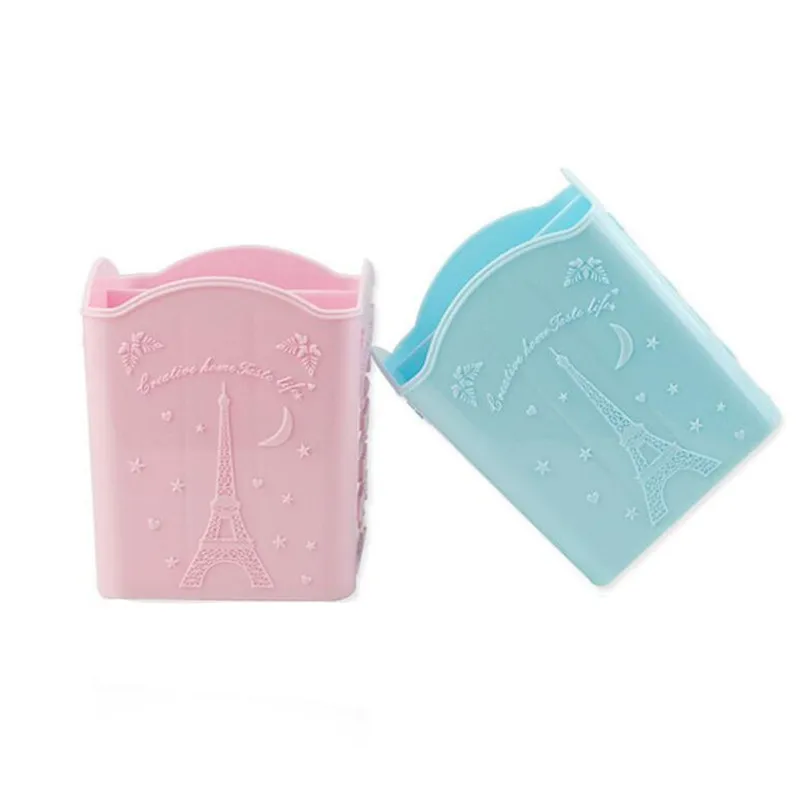 Косметические кисти ручки держатель для хранения коробка 4 отделения пустая