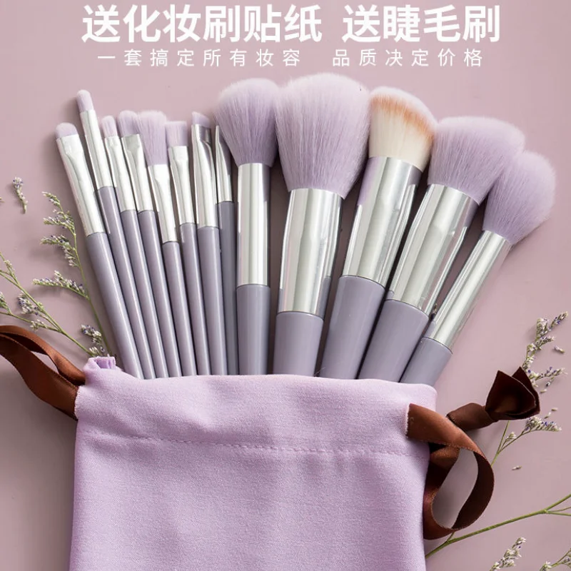 

8/13 Pcs Makeup Brush Suit Contour Foundation Powder Highlight Eyeshadow Eyebrow Concealer Lips Eyeliner Profession MakeUp Tool
