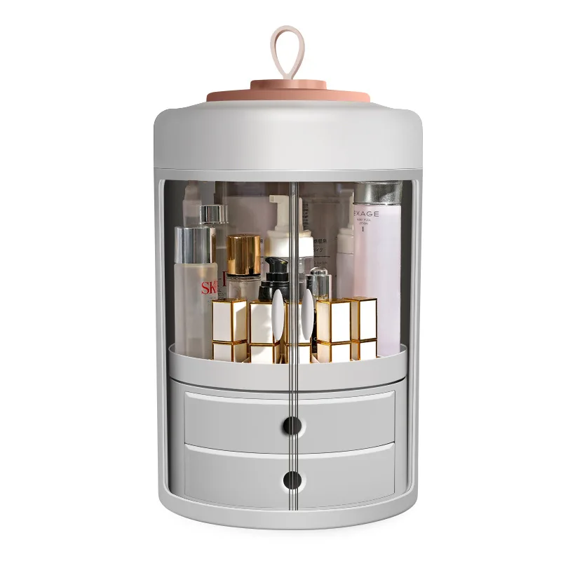 360 Вращающийся ящик для хранения косметики держатель кистей настольный