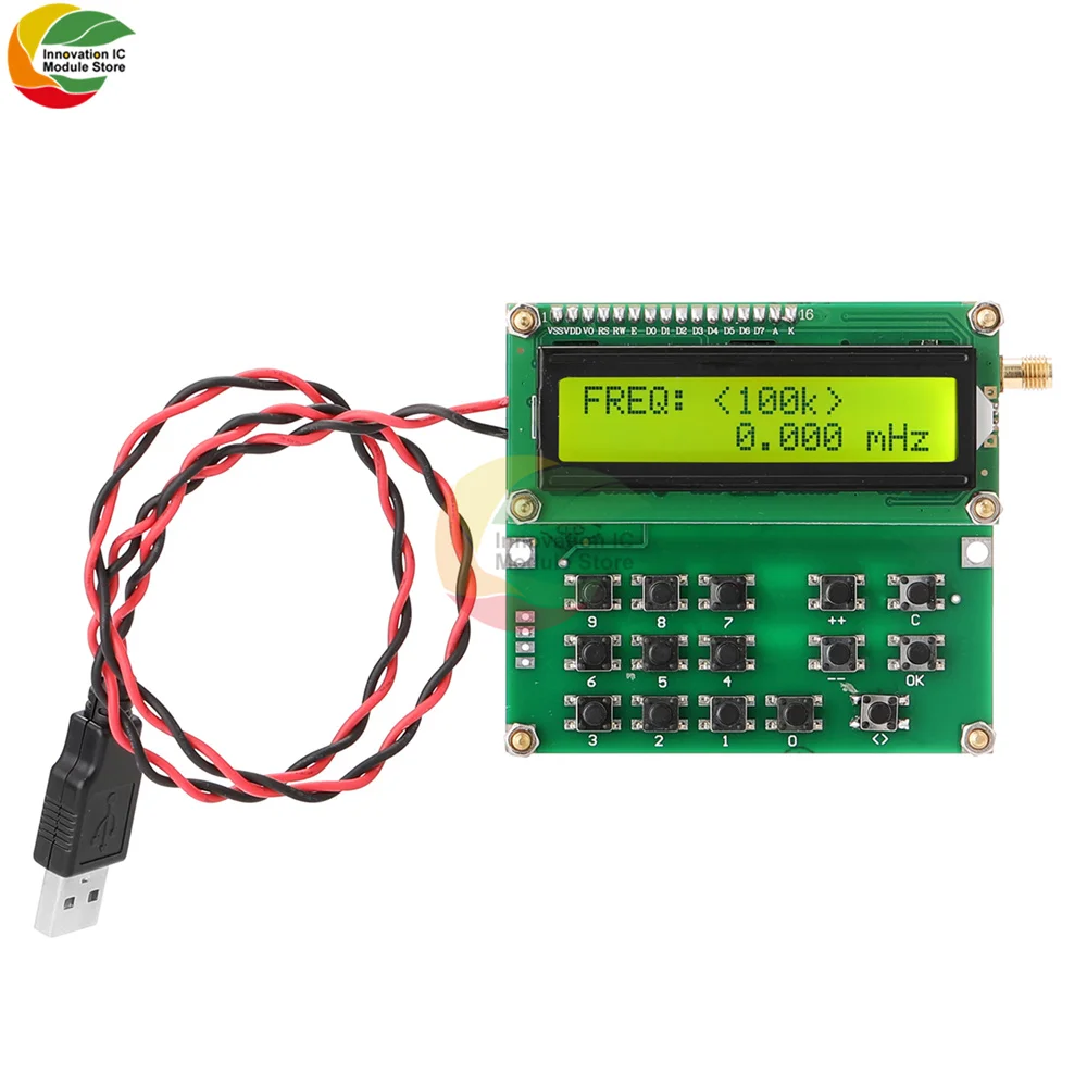 Генератор радиочастотных сигналов Ziqqucu 1602LCD 35-4000 МГц генератор времени-источника