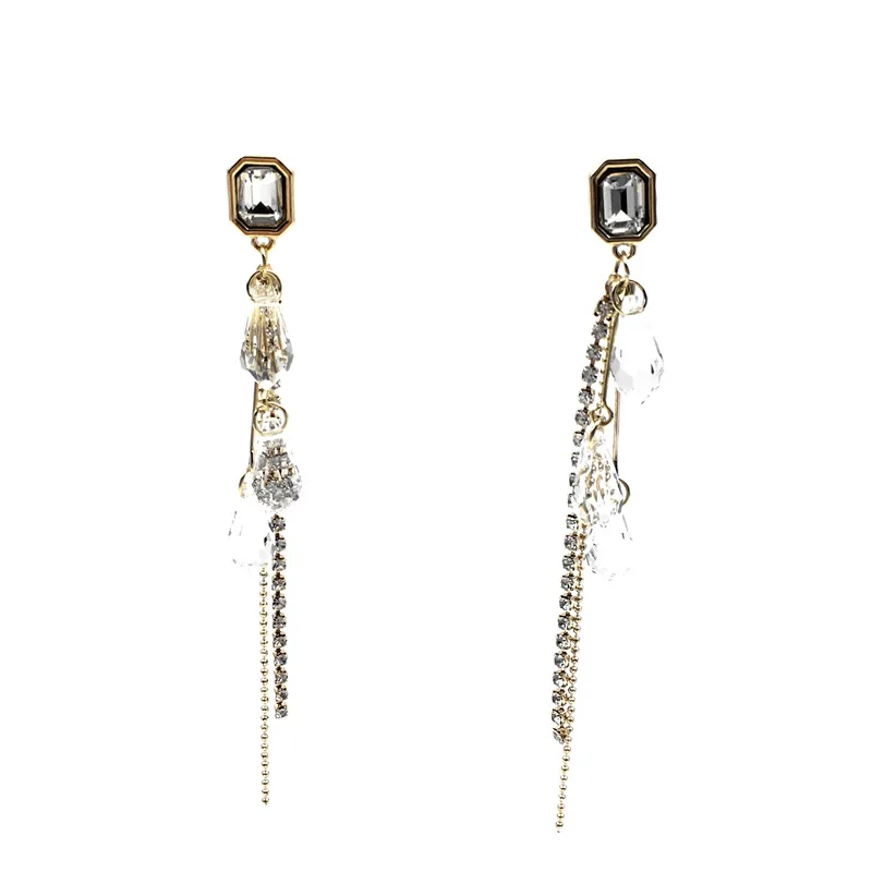 Корейские темпераментные маленькие свежие Прозрачные Серьги-кисточки в виде