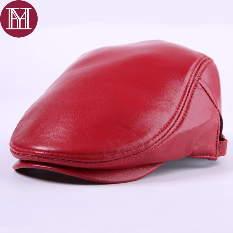 Женские кепки из натуральной овечьей кожи регулируемые Весенние шапки