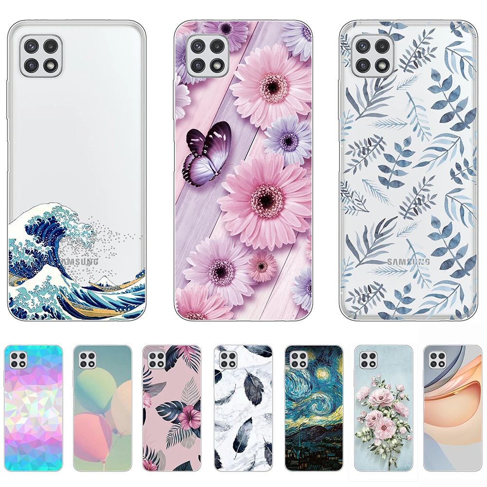 

Case for Samsung Galaxy A 22 4G 5G Silicon Abstract Fashion Shell Case Tpu Non-slip Soft Bumper Anti-fall Ultra-thin Personality