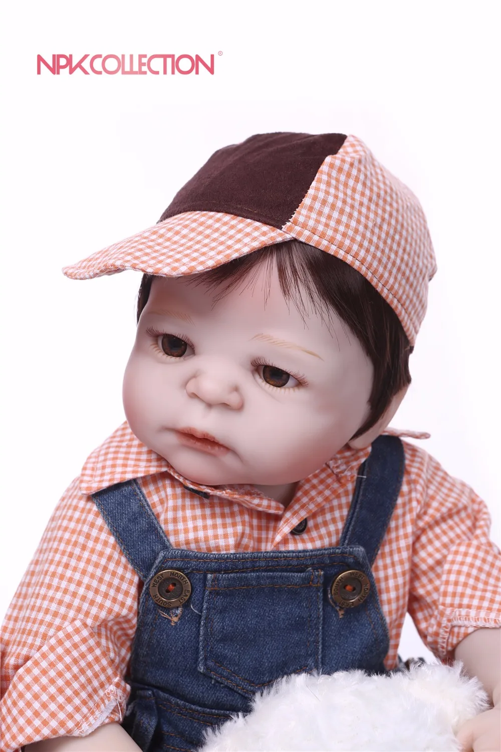 NPK Новый D 57 см полный корпус Силиконовый мальчик Reborn игрушечные пупсы куклы принц